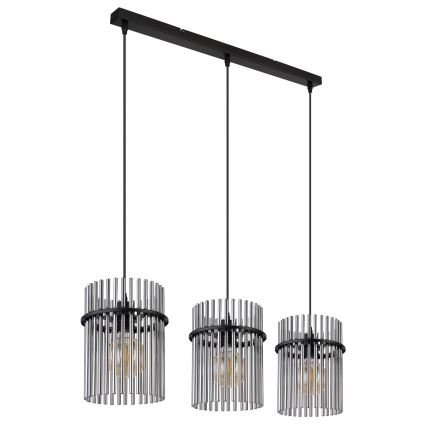 Globo - Chandelier on a string 3xE27/60W/230V black