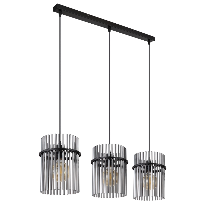 Globo - Chandelier on a string 3xE27/60W/230V black