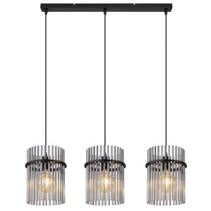 Globo - Chandelier on a string 3xE27/60W/230V black