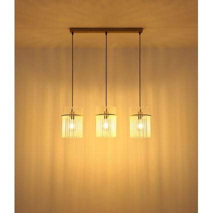 Globo - Cable-suspended pendant light 3xE27/60W/230V