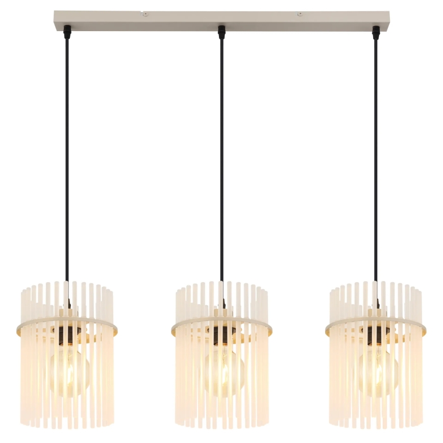 Globo - Cable-suspended pendant light 3xE27/60W/230V