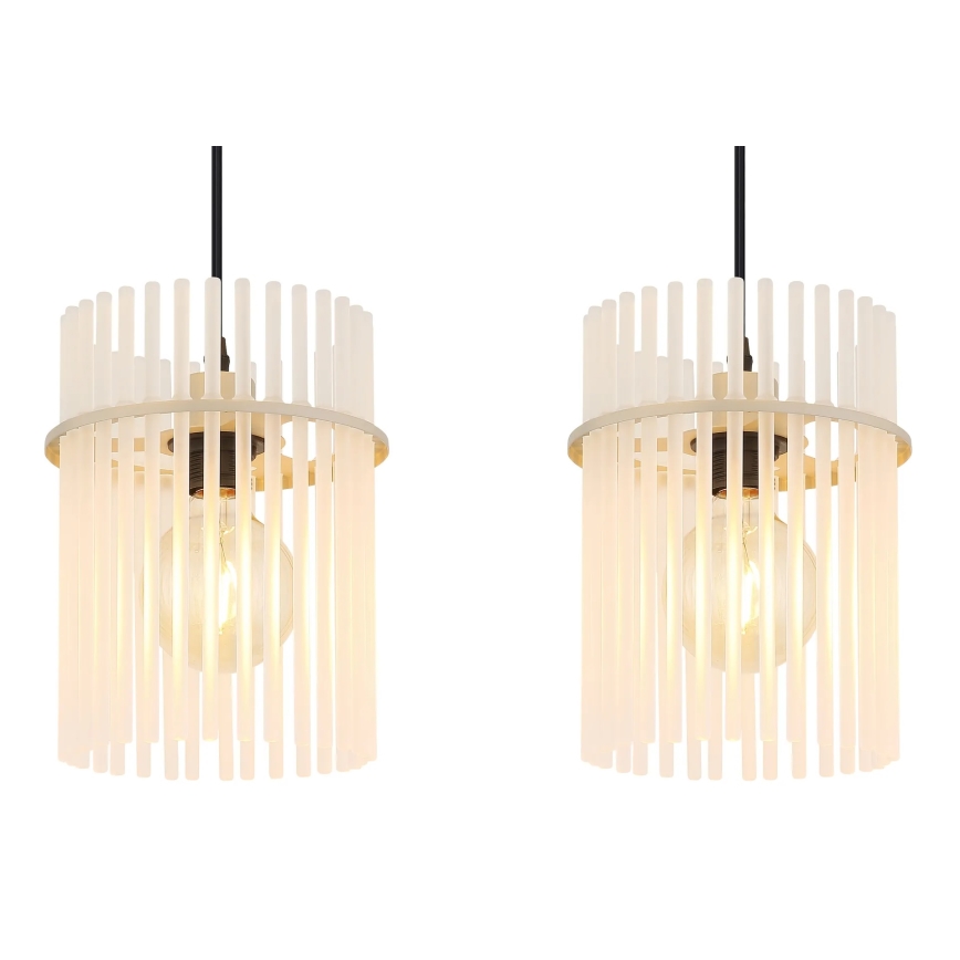 Globo - Cable-suspended pendant light 3xE27/60W/230V