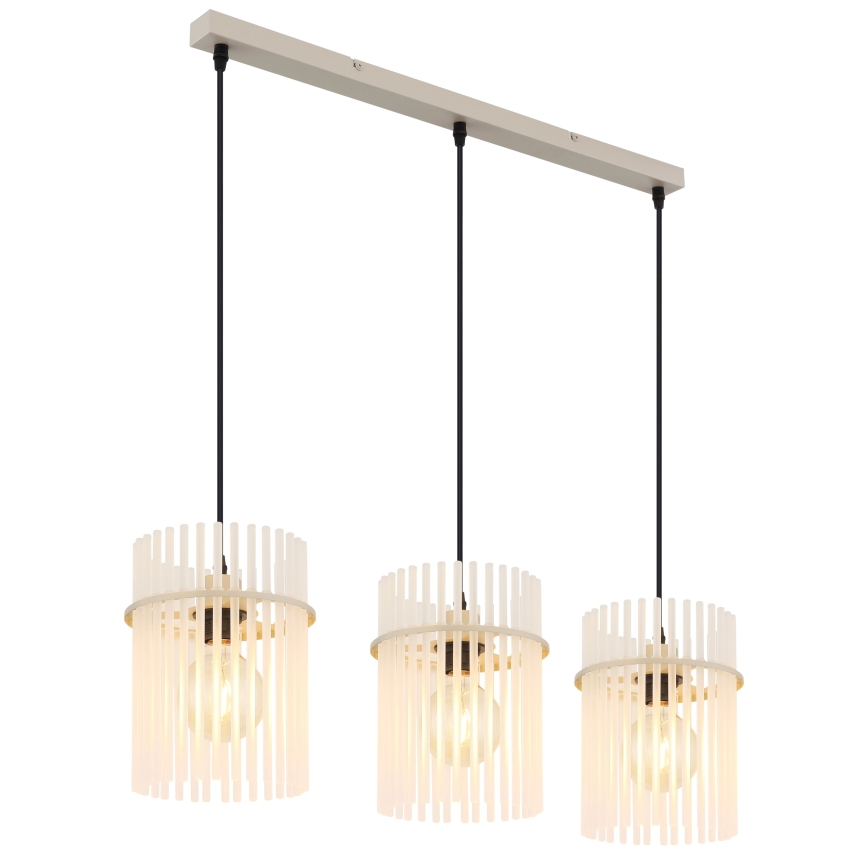 Globo - Cable-suspended pendant light 3xE27/60W/230V