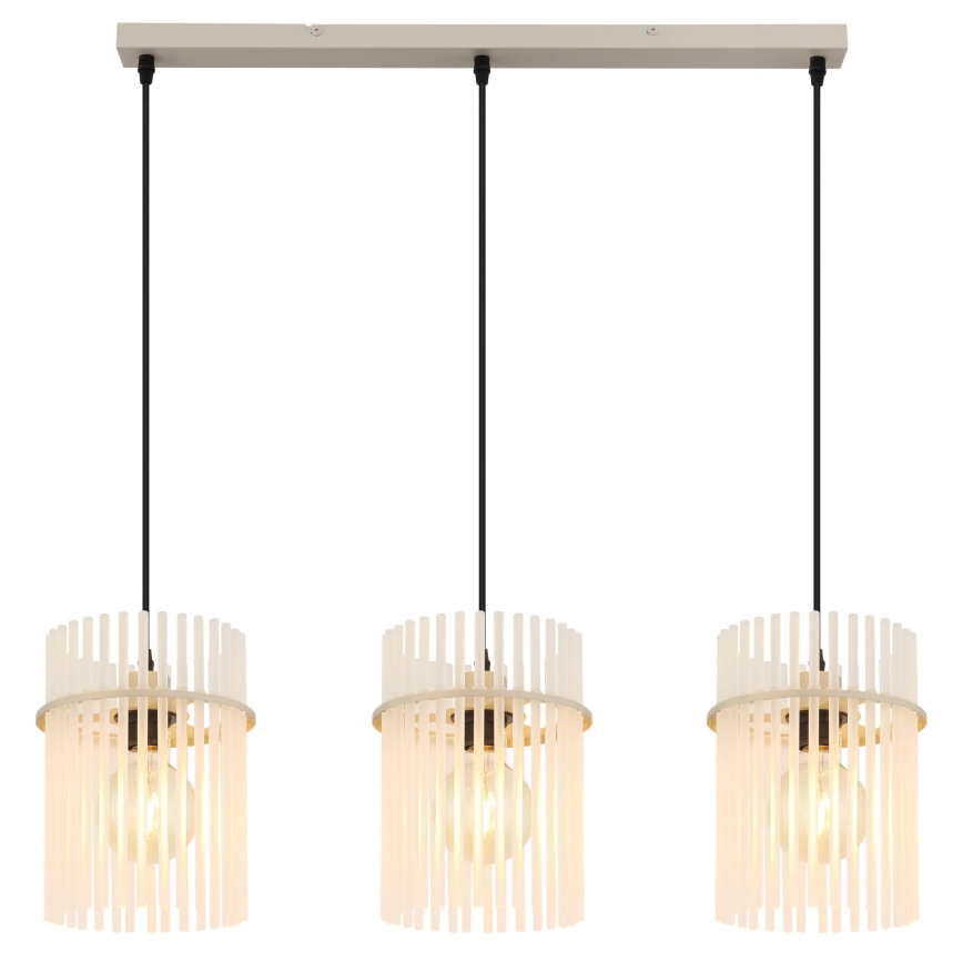 Globo - Cable-suspended pendant light 3xE27/60W/230V