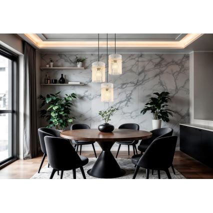 Globo - Cable pendant light 3x E27/60W/230V