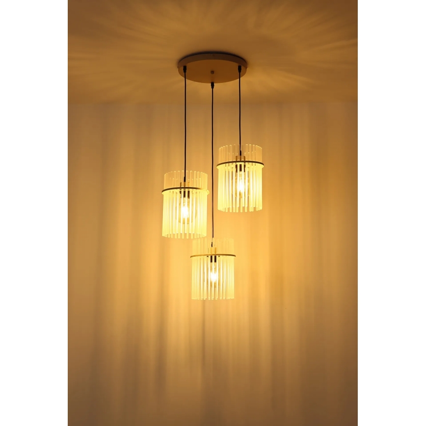 Globo - Cable pendant light 3x E27/60W/230V