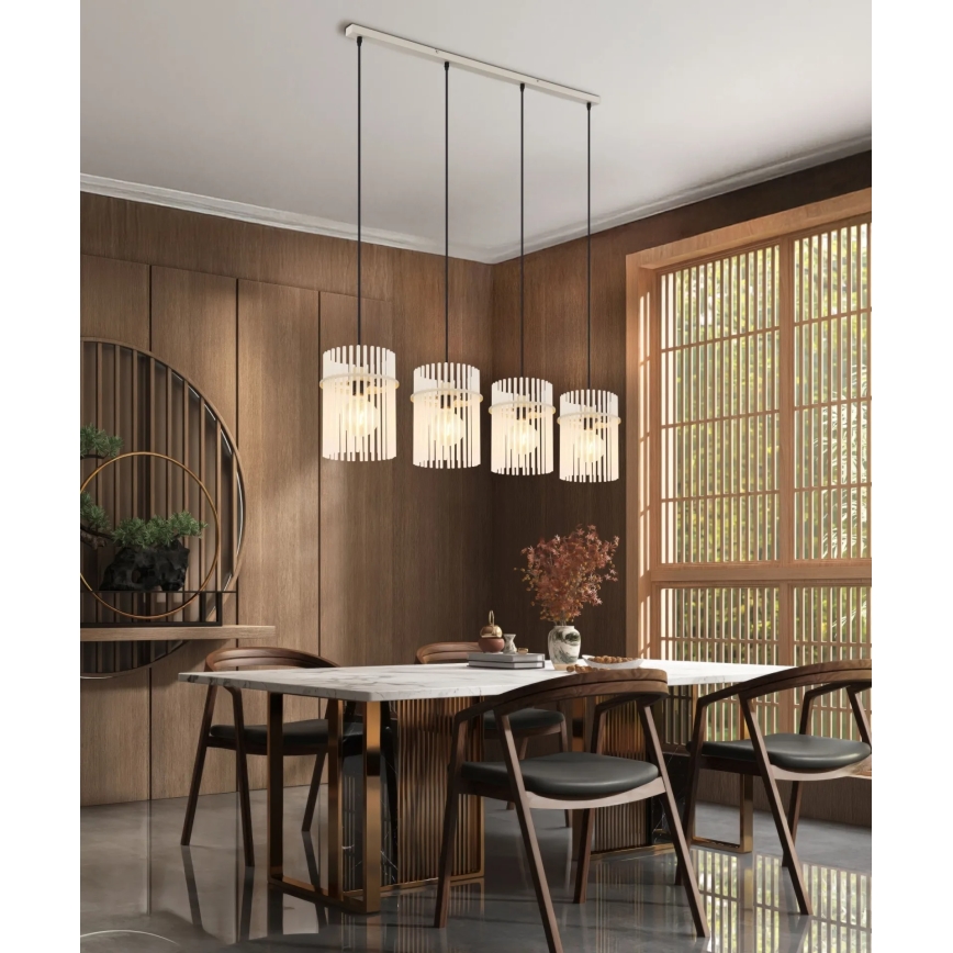 Globo - Pendant light on cable 4xE27/60W/230V