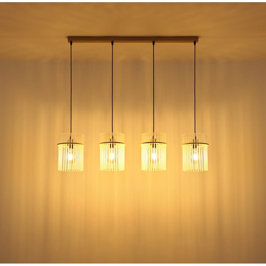 Globo - Pendant light on cable 4xE27/60W/230V