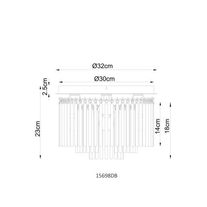 Globo - Ceiling light 5xE14/40W/230V Ø 32 cm