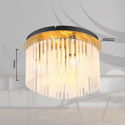 Globo - Ceiling light 5xE27/60W/230V d. 32 cm gold