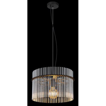 Globo - Chandelier on a string 1xE27/60W/230V d. 40 cm black
