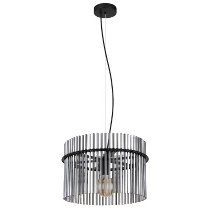 Globo - Chandelier on a string 1xE27/60W/230V d. 40 cm black