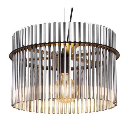 Globo - Chandelier on a string 1xE27/60W/230V d. 40 cm black