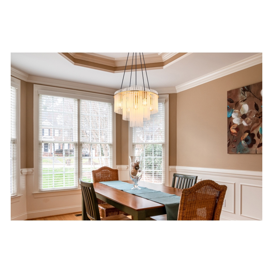 Globo - Cable Chandelier 5xE27/60W/230V, Gold