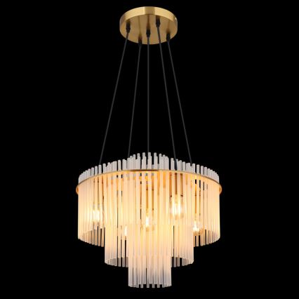 Globo - Cable Chandelier 5xE27/60W/230V, Gold
