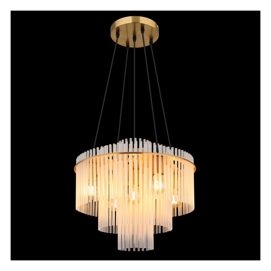 Globo - Cable Chandelier 5xE27/60W/230V, Gold