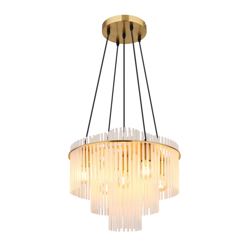 Globo - Cable Chandelier 5xE27/60W/230V, Gold