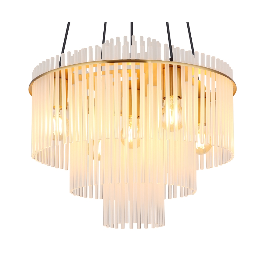 Globo - Cable Chandelier 5xE27/60W/230V, Gold