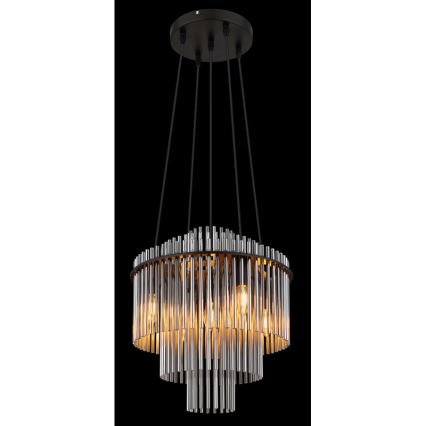 Globo - Chandelier on a string 5xE14/40W/230V black