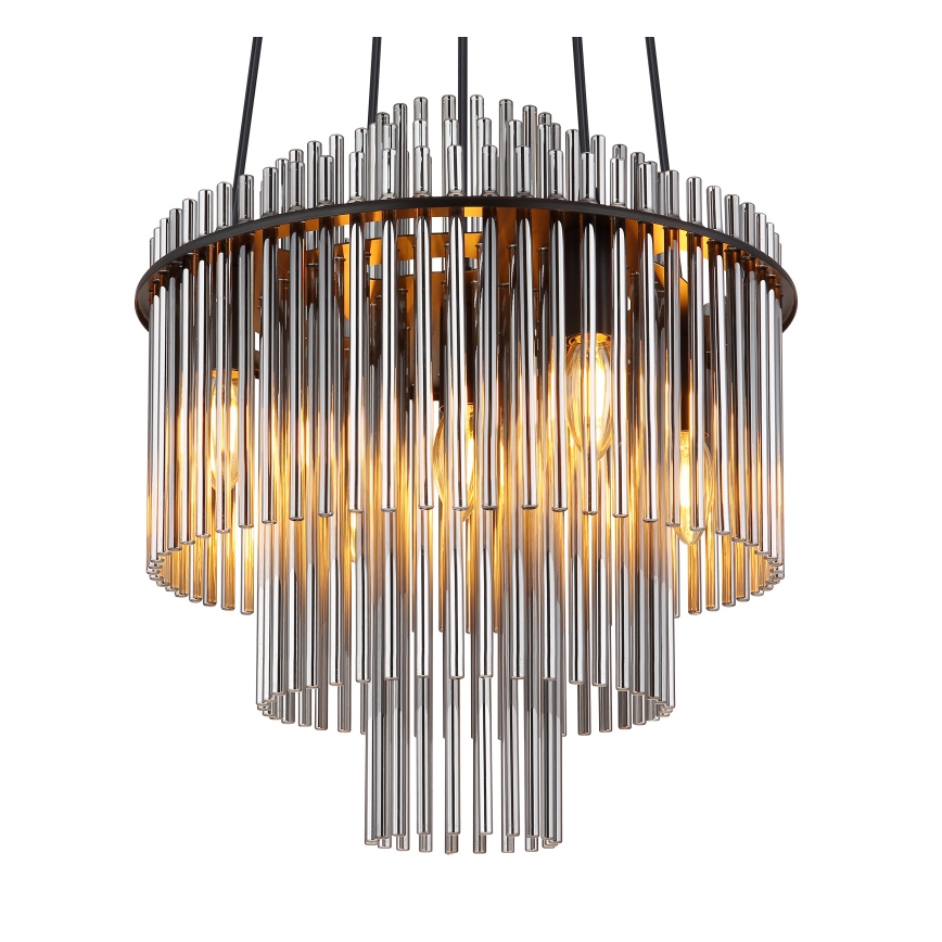 Globo - Chandelier on a string 5xE14/40W/230V black
