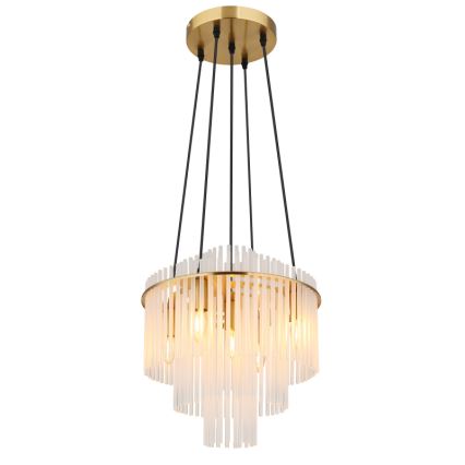 Globo - Chandelier on a string 5xE14/40W/230V gold