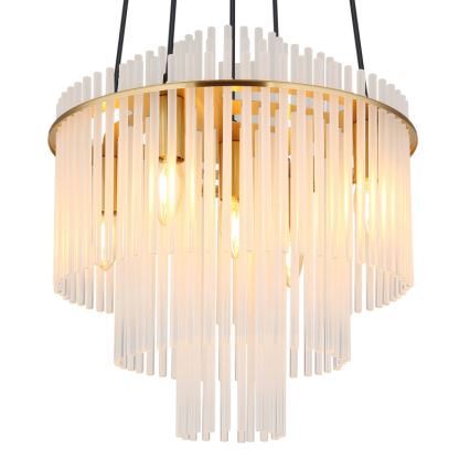 Globo - Chandelier on a string 5xE14/40W/230V gold