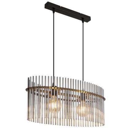 Globo - Chandelier on a string 2xE27/60W/230V black