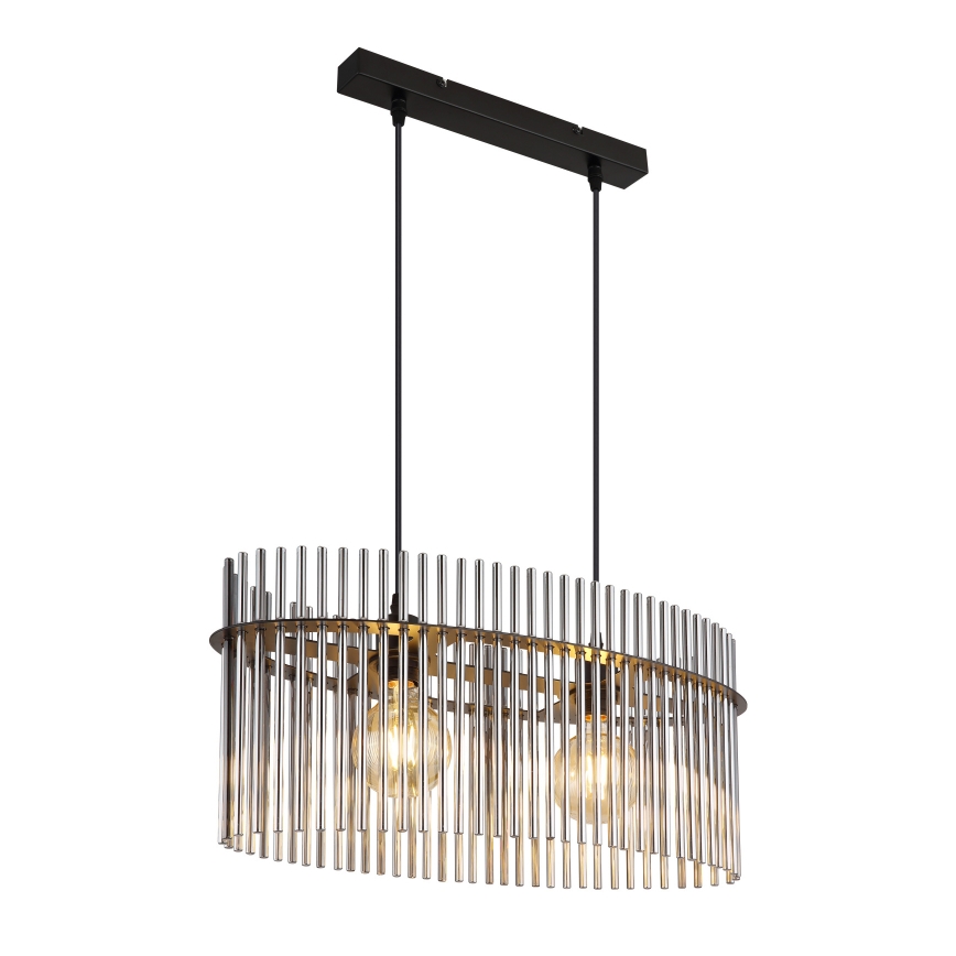 Globo - Chandelier on a string 2xE27/60W/230V black