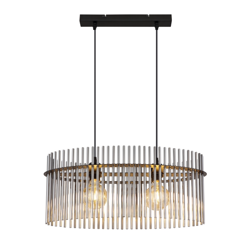 Globo - Chandelier on a string 2xE27/60W/230V black