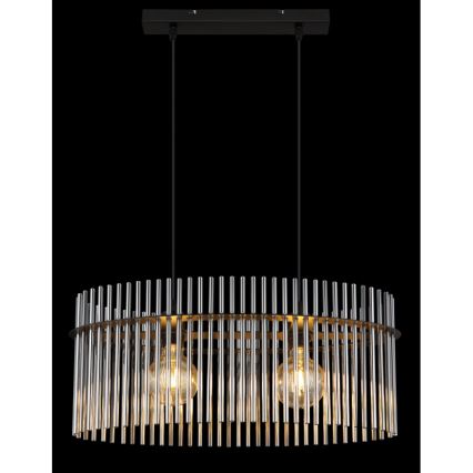 Globo - Chandelier on a string 2xE27/60W/230V black