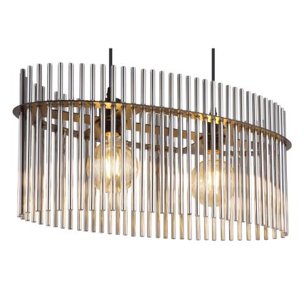 Globo - Chandelier on a string 2xE27/60W/230V black
