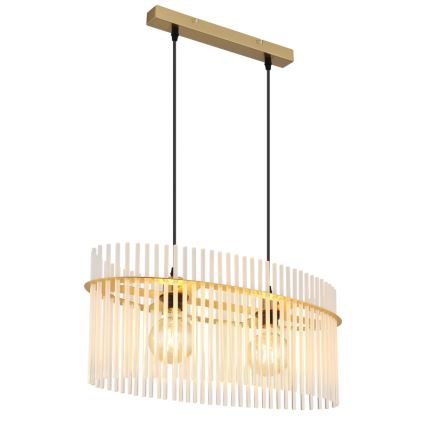 Globo - Chandelier on a string 2xE27/60W/230V gold