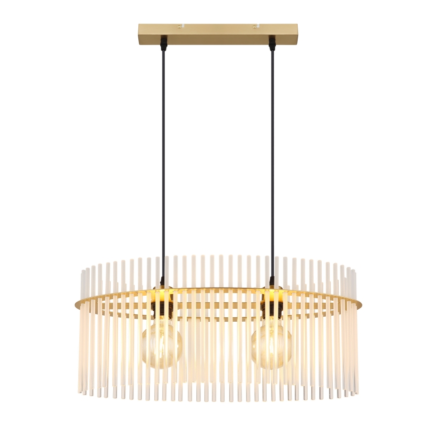 Globo - Chandelier on a string 2xE27/60W/230V gold