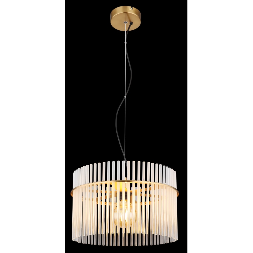 Globo - Chandelier on a string 1xE27/60W/230V d. 40 cm gold