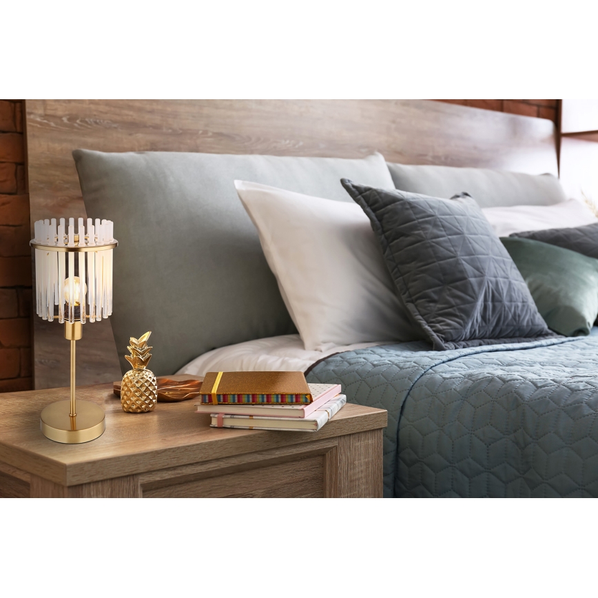 Globo - Table lamp 1xE14/40W/230V d. 15 cm gold