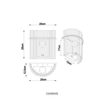 Globo - Wall lamp 1xE27/60W/230V