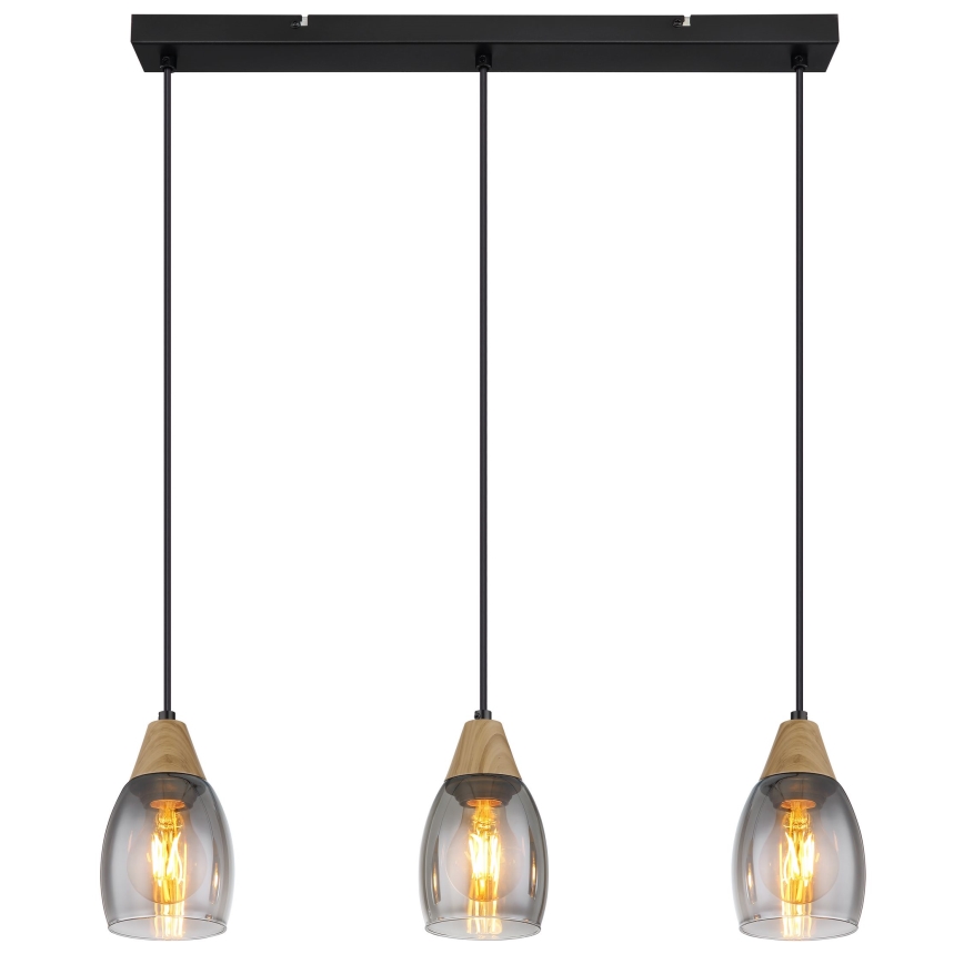 Globo - Chandelier on a string 3xE27/15W/230V