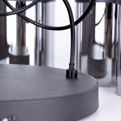 Globo - Chandelier on a string 3xE27/15W/230V d. 27 cm oak