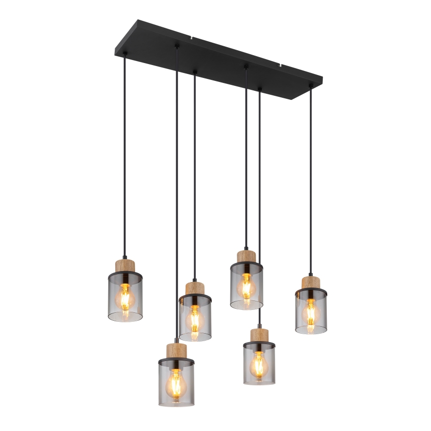 Globo - Chandelier on a string 6xE27/15W/230V