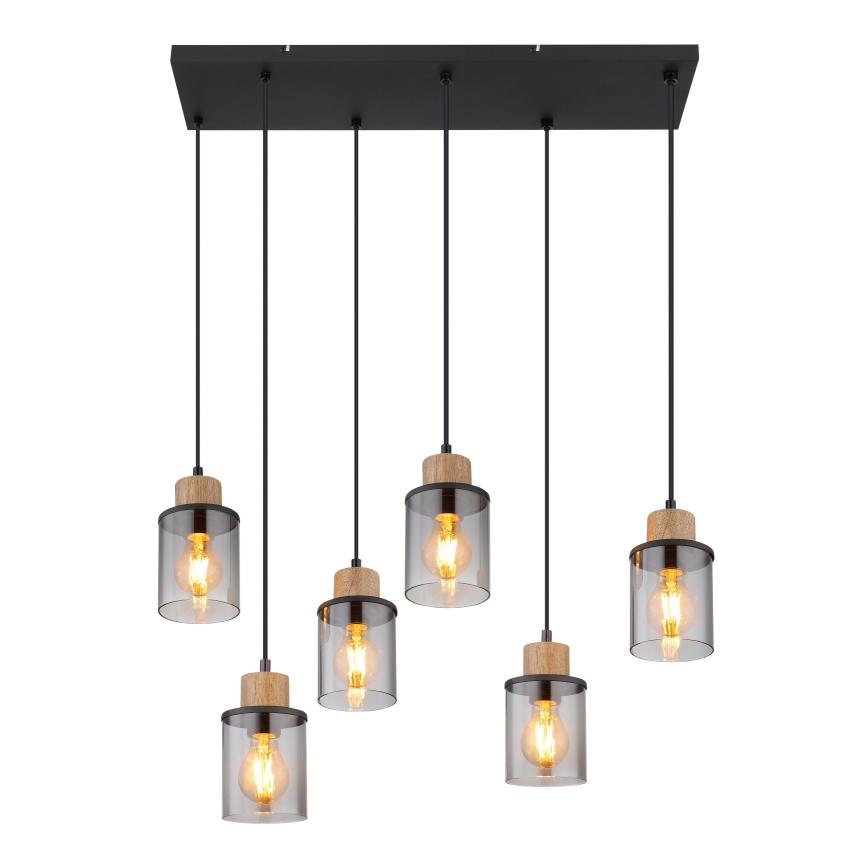 Globo - Chandelier on a string 6xE27/15W/230V
