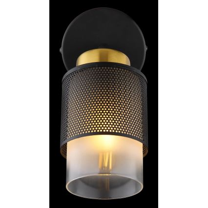 Globo - Wall spotlight 1xE27/40W/230V black/gold