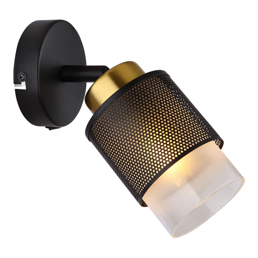 Globo - Wall spotlight 1xE27/40W/230V black/gold