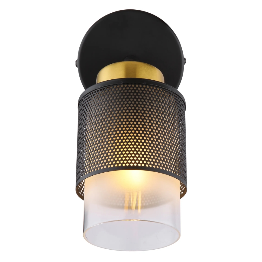 Globo - Wall spotlight 1xE27/40W/230V black/gold