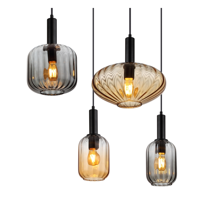 Globo - Cable-Suspended Chandelier 6xE27/60W/230V