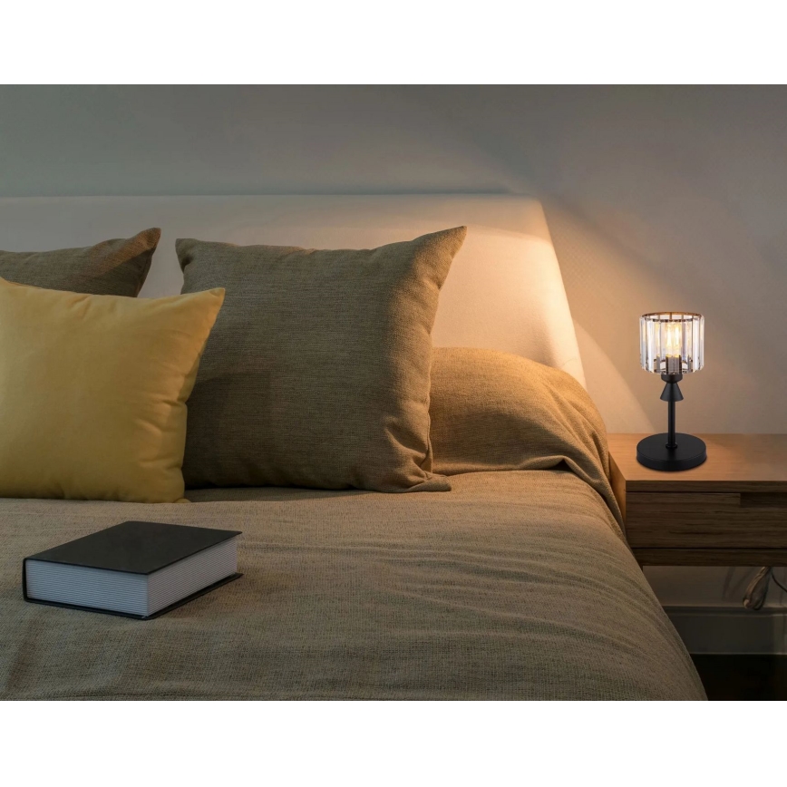 Globo - Table lamp 1xE27/60W/230V d. 15 cm black