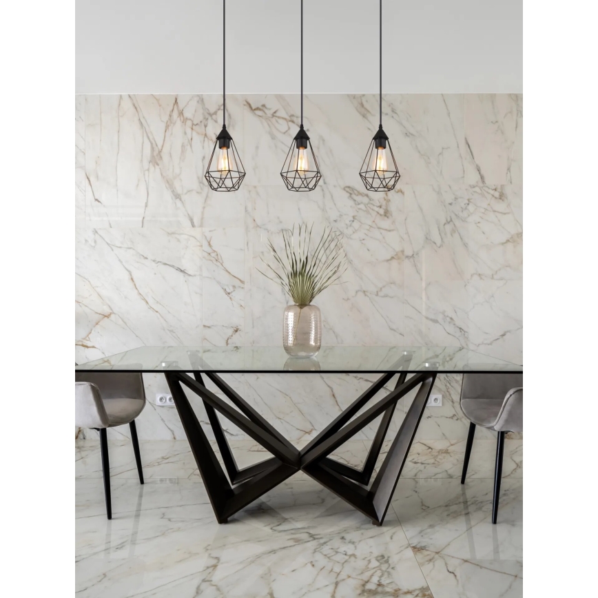 Globo - Chandelier on a string 3xE27/60W/230V