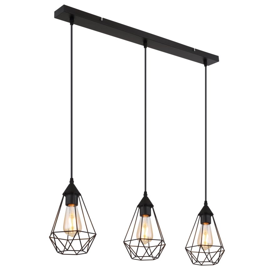 Globo - Chandelier on a string 3xE27/60W/230V
