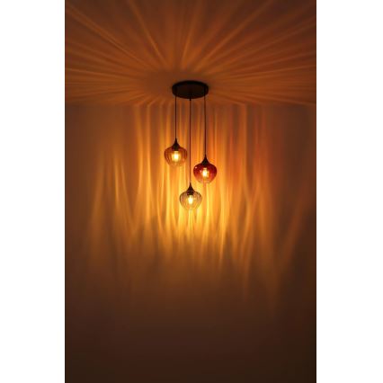 Globo - Chandelier on a string 3xE27/60W/230V