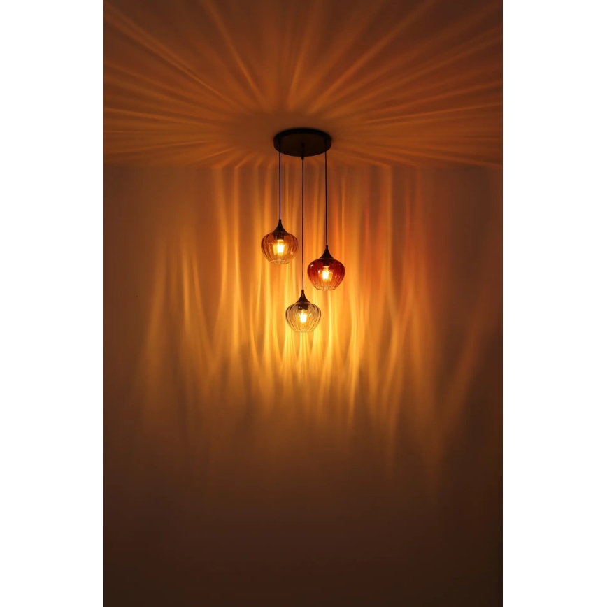 Globo - Chandelier on a string 3xE27/60W/230V