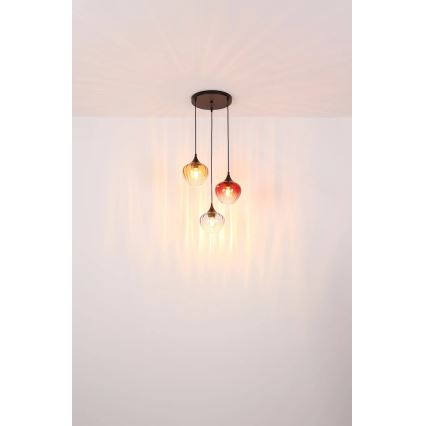 Globo - Chandelier on a string 3xE27/60W/230V